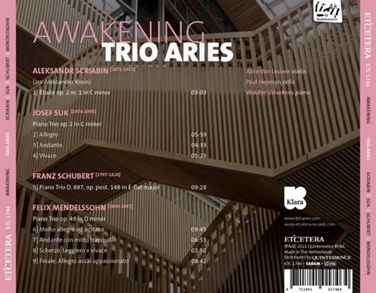Awakening - CD Audio di Aries Trio - 2