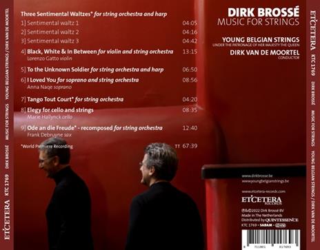 Music For Strings - CD Audio di Dirk Brossé,Young Belgian Strings - 2