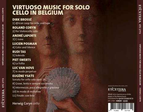 Virtuoso Music For Solo Cello In Belgium - CD Audio di Herwig Coryn - 2