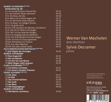 Mit Myrten Und Rosen (Lieder Zu Gedichten Von Heinrich Heine) - CD Audio di Werner van Mechelen - 2