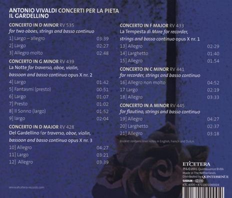 Concerti per La Pietà - CD Audio di Antonio Vivaldi - 2