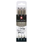 Fineliner Pigma Micron 05 Black & Grey Set 3 Pezzi 0.45 Mm