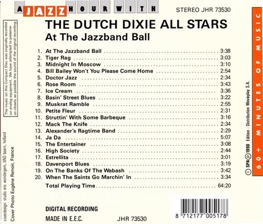 A Jazz Hour With - CD Audio di Dutch Dixie All Stars - 2