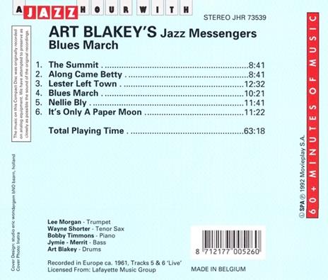 Blues March - CD Audio di Art Blakey & the Jazz Messengers - 2