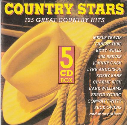 Country Stars - 125 Great Country Hits (5 CD) - CD Audio