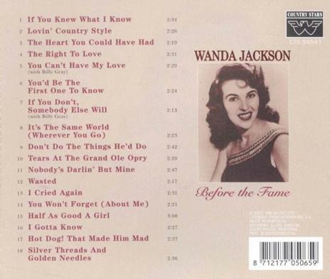 Before the Fame - CD Audio di Wanda Jackson - 2