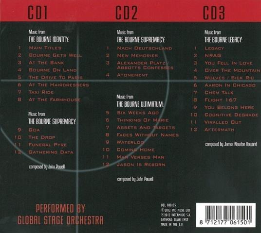 The Jason Bourne Movies (Colonna sonora) - CD Audio di Global Stage Orchestra - 2