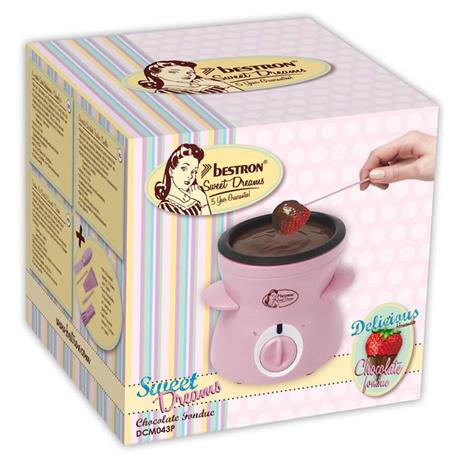 Bestron DCM043 Fondue Pentola per scioglimento cioccolato compatta 