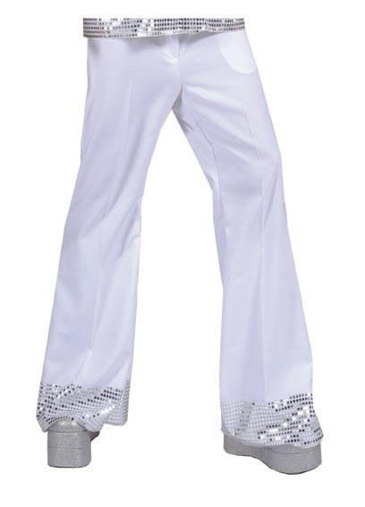 Pantaloni Disco Bianco Uomo 56-58