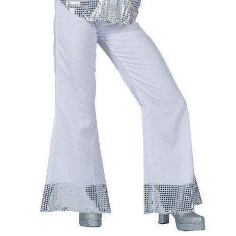 Pantaloni Disco Bianco Donna 40/42 - 16