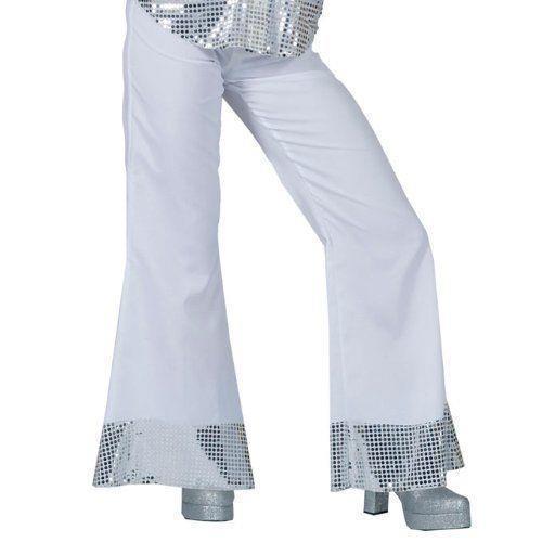 Pantaloni Disco Bianco Donna 40/42 - 42