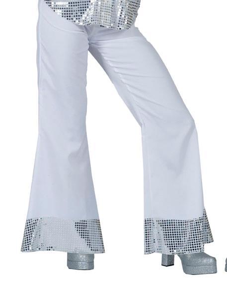 Pantaloni Disco Bianco Donna 44-46 - 2