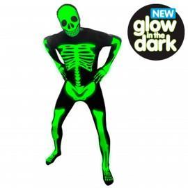 Vestito Glow Skeleton Morphsuit L 175Cm