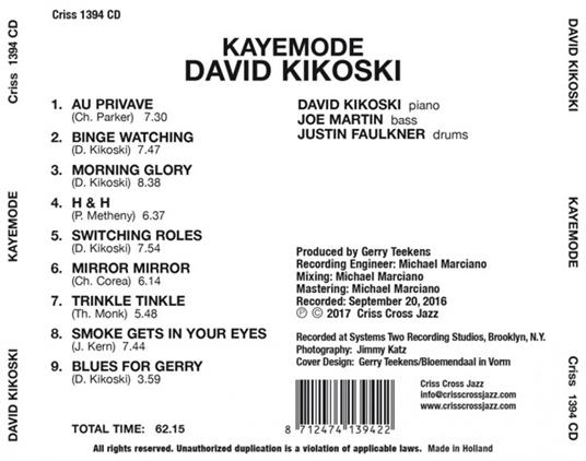 Kayemode - CD Audio di David Kikoski - 3
