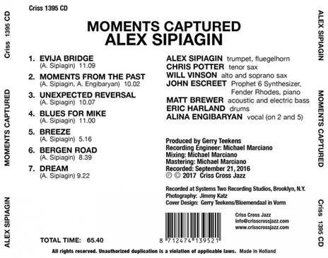 Moments Captured - CD Audio di Alex Sipiagin - 2