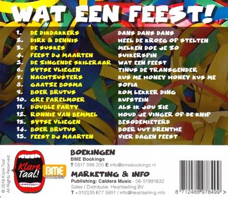 Wat Een Feest! - CD Audio - 2