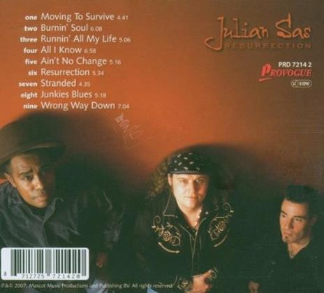 Resurrection - CD Audio di Julian Sas - 2