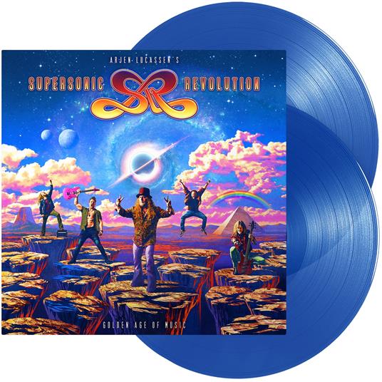 Golden Age of Music (Transparent Blue Vinyl) - Vinile LP di Arjen Lucassen's Supersonic Revolution