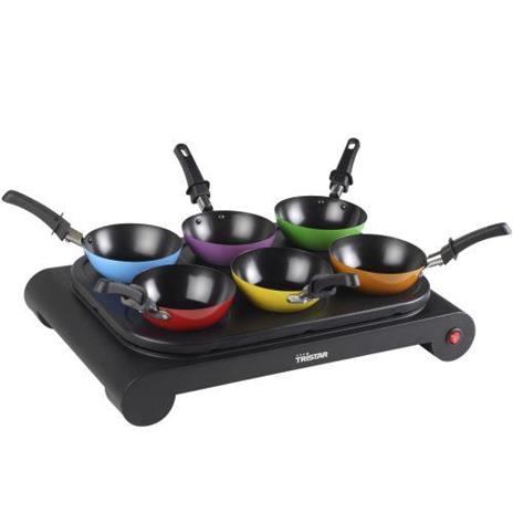 Tristar Set di Tegami Wok 1000 W Nero - 7