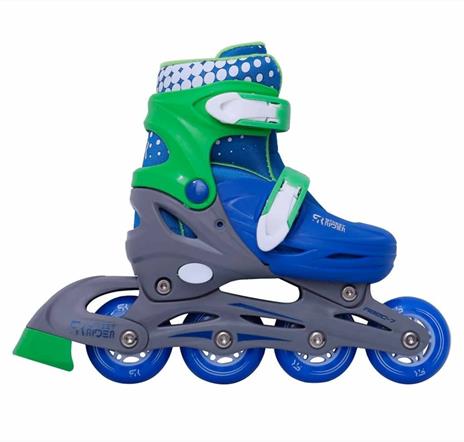 Street Rider Pattini in Linea Regolabili Blu Taglia 27-30 - 2