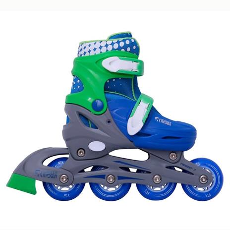 Street Rider Pattini in Linea Regolabili Blu Taglia 31-34 - 2