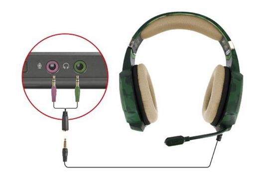 TRUST GXT 322C Cuffie Gaming - Green - 12