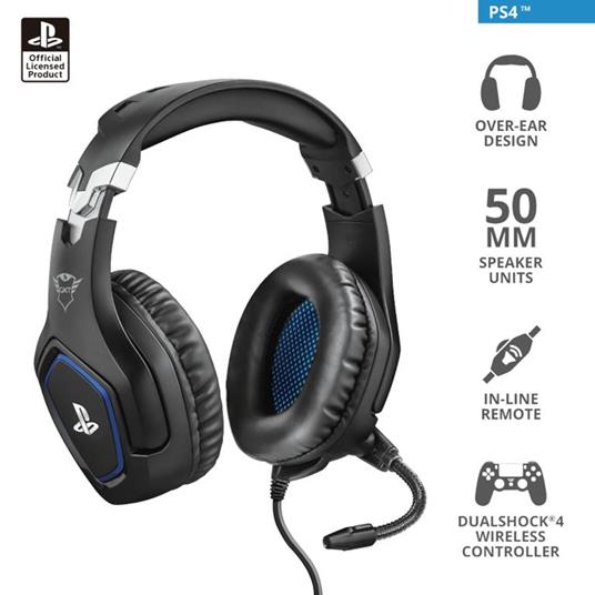 TRUST GXT 488 Forze PS4 Headset Black - 12