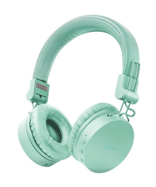 Trust 23912 cuffia e auricolare Cuffie Padiglione auricolare Connettore 3.5  mm Micro-USB Bluetooth Turchese - Trust - TV e Home Cinema, Audio e Hi-Fi |  IBS