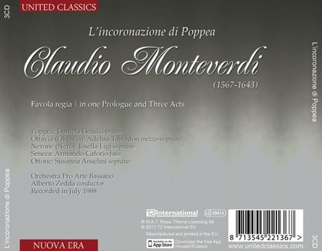 L'incoronazione di Poppea - CD Audio di Claudio Monteverdi,Alberto Zedda - 2