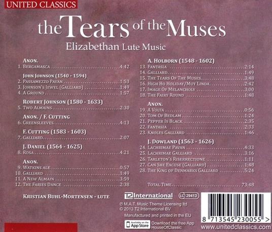 The Tears of the Music. Musica per liuta - CD Audio - 2