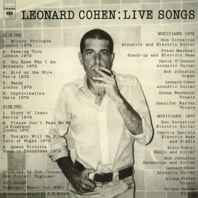 Live Songs - Vinile LP di Leonard Cohen
