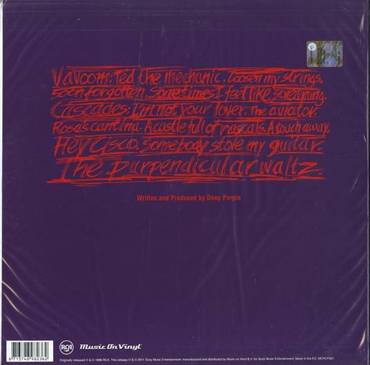 Purpendicular (180 gr.) - Vinile LP di Deep Purple - 2