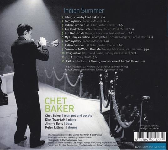 Indian Summer - CD Audio di Chet Baker - 2