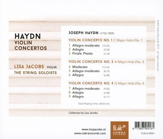 Concerti per Violino - CD Audio di Franz Joseph Haydn - 2
