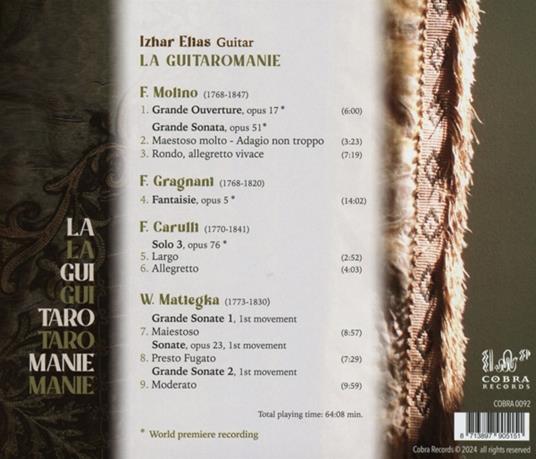 La Guitaromanie - CD Audio di Izhar Elias - 2