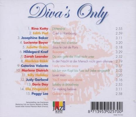 Diva's Only - CD Audio - 2