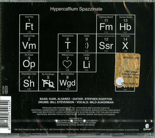 Hypercaffium Spazzinate - CD Audio di Descendents - 2