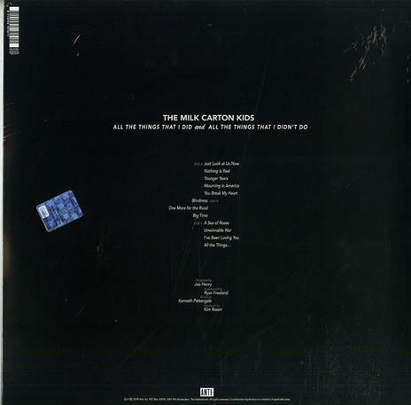 All the Things That I Did and All the Things That I Didn't Do - Vinile LP di Milk Carton Kids - 2