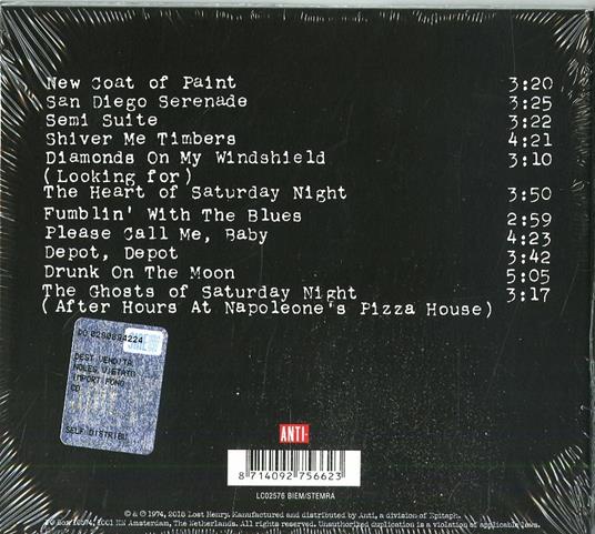 Heart of the Saturday Night - CD Audio di Tom Waits - 2