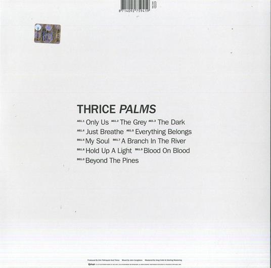 Palms - Vinile LP di Thrice - 2