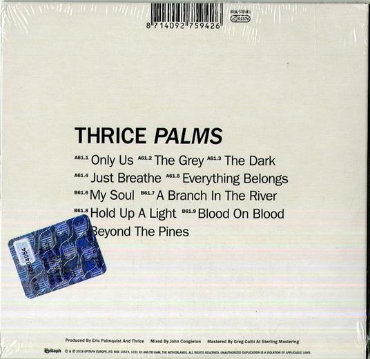 Palms - CD Audio di Thrice - 2