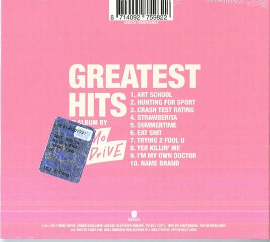 Greatest Hits - CD Audio di Remo Drive - 2
