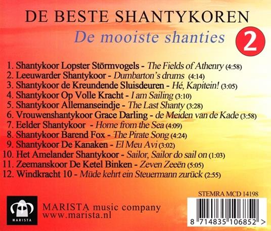 De Mooiste Shanties 2 - CD Audio di Beste Shantykoren - 2