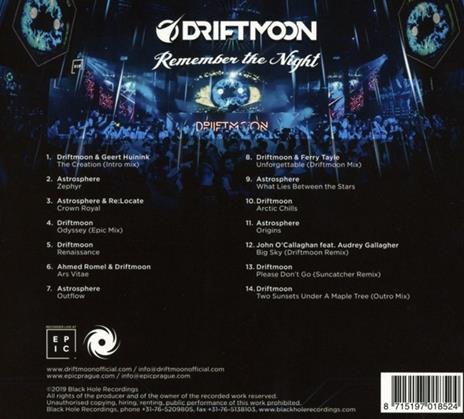 Remember the Night - CD Audio di Driftmoon - 2
