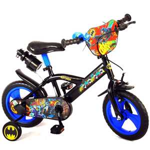 Giocattolo Bicicletta Per Bambini 12" Con Parafanghi Dc Comics Batman Volare 21154 Volare