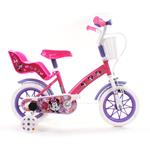 Bicicletta in metallo da 12 pollici di minnie  adatta per bambini di 2-3 anni