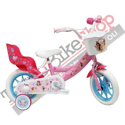 Bicicletta Per Bambini 16" Disney Principesse Con Cestino, Portabambole  36716