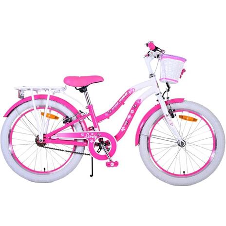 Bicicletta Per Bambini 20" Serie Lovely Rosa Con Porta Pacchi E Cestino  34052