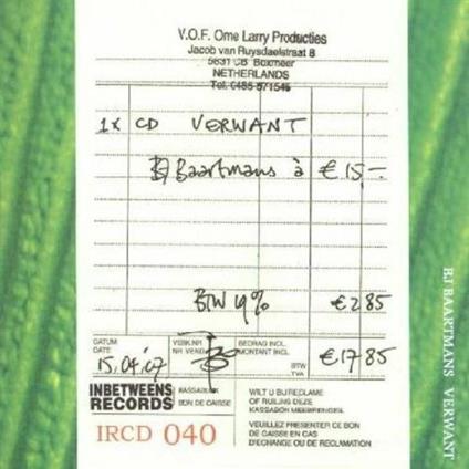 Verwant - CD Audio di B. J. Baartmans