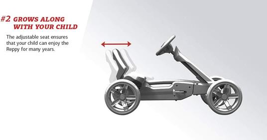 Auto a pedali Go kart Reppy Rider - 5